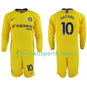 Tenue Chelsea Hazard 10 Enfant Extérieur 2018-2019 Maillot de Foot ML
